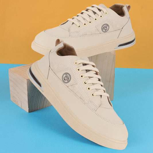 Thar Stylish Trending Sneakers for men Beige