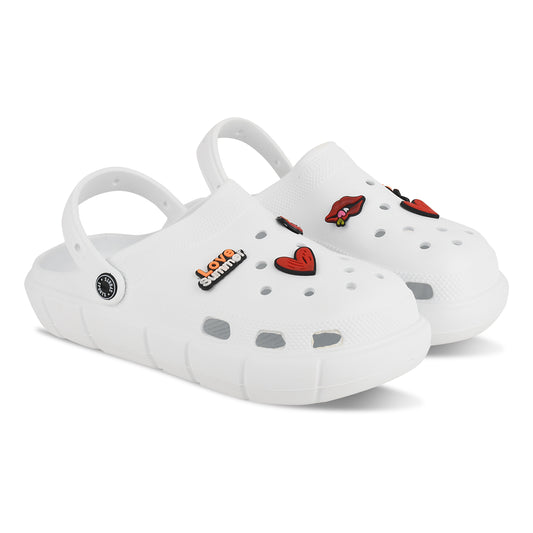 Jootiyapa Women Trending Clogs White