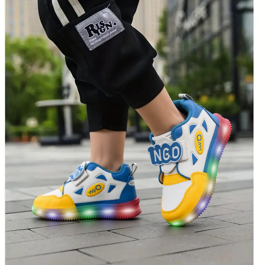 Kids Sneakers β Velcro & Light-Up Soles