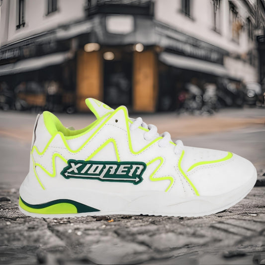 Trending Now: Sporty Sneakers with Heavy Laces! White