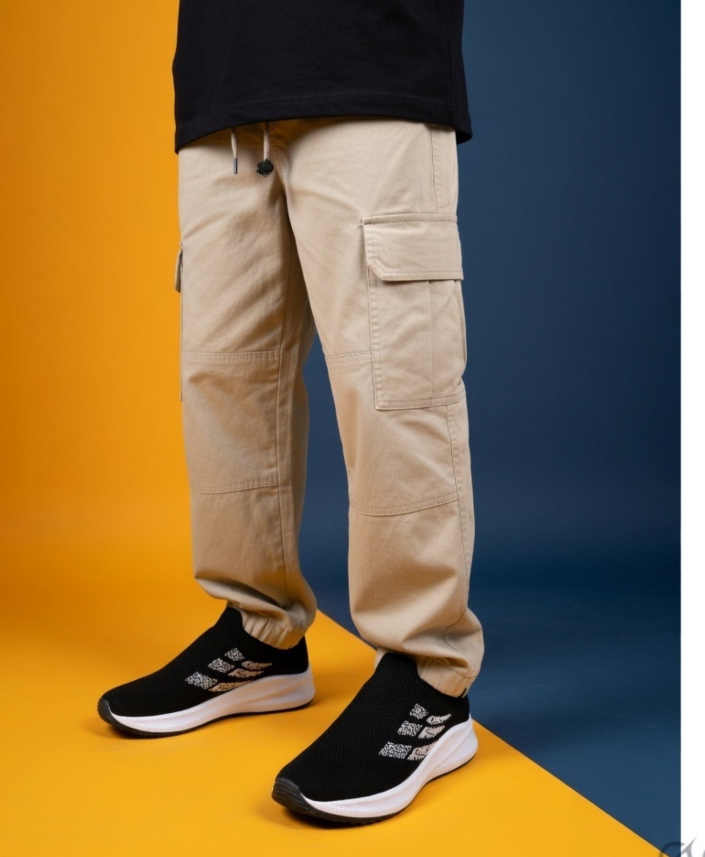 Heron Black Slipon shoes for men