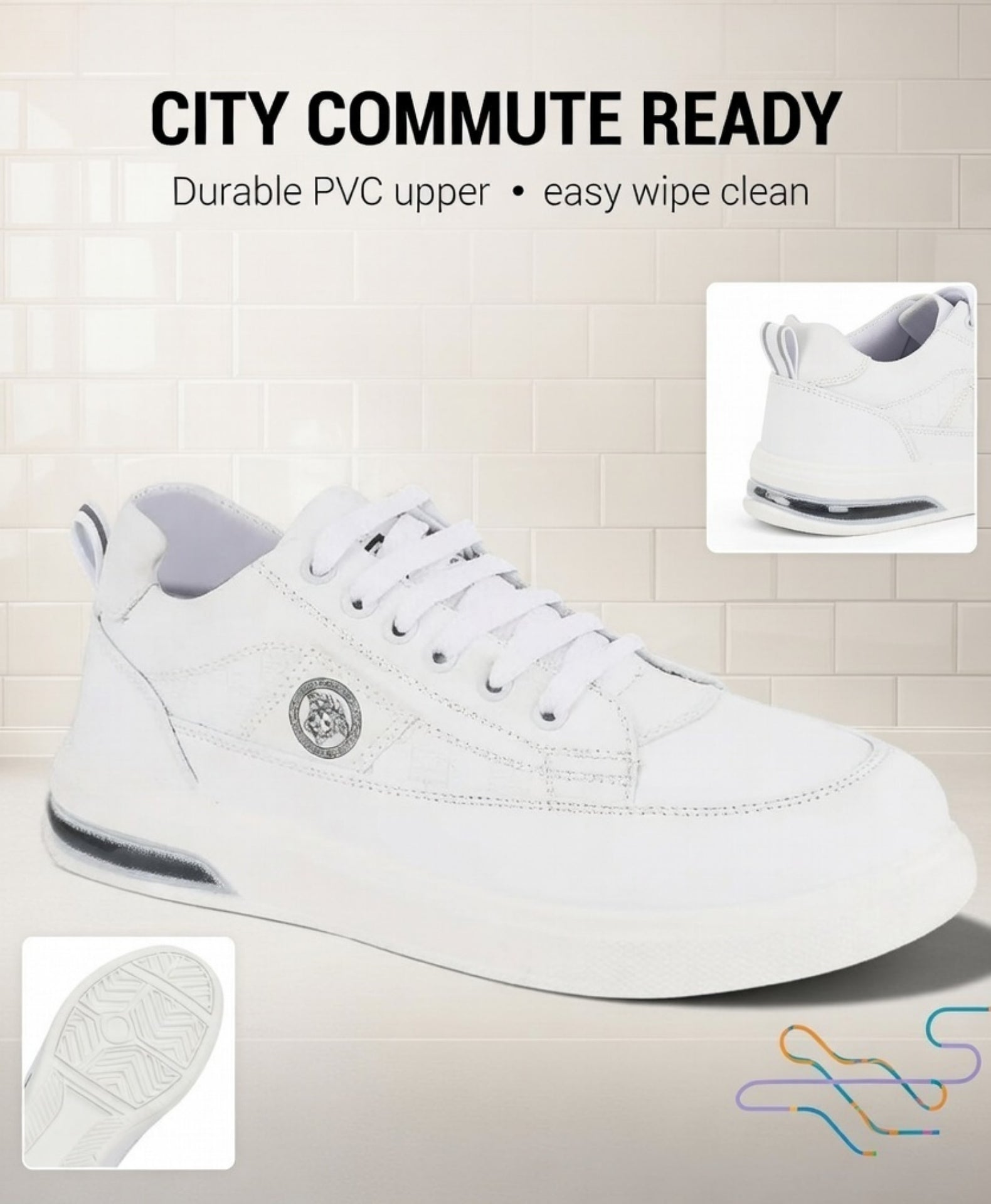 Thar Stylish Trending Sneakers for men  White