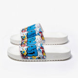 Stylish Genz Byte Blue Cushion Slides