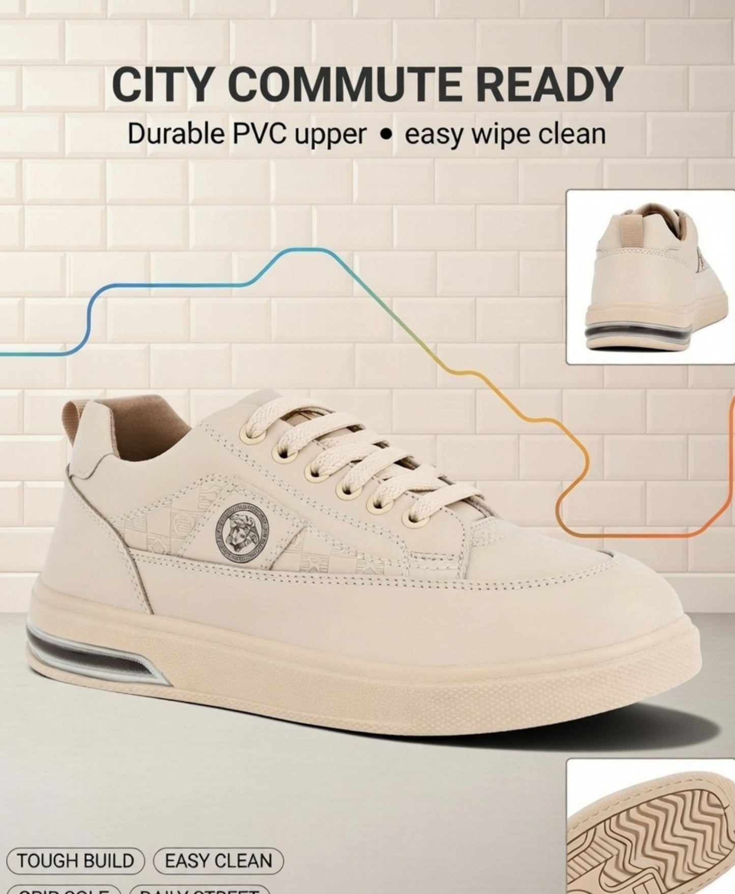 Thar Stylish Trending Sneakers for men  White
