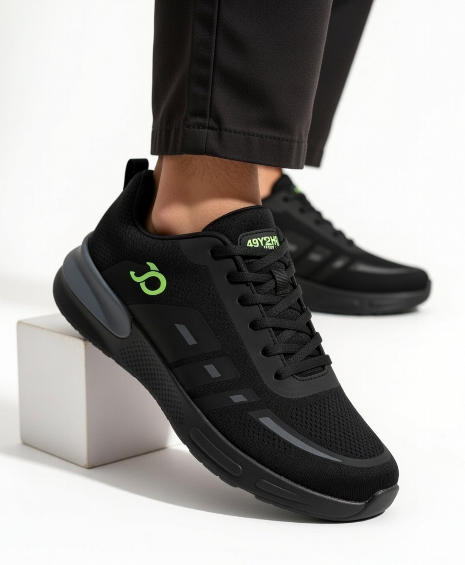 Telephone Black Shoes for men