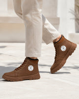 Brown High-Top Boot