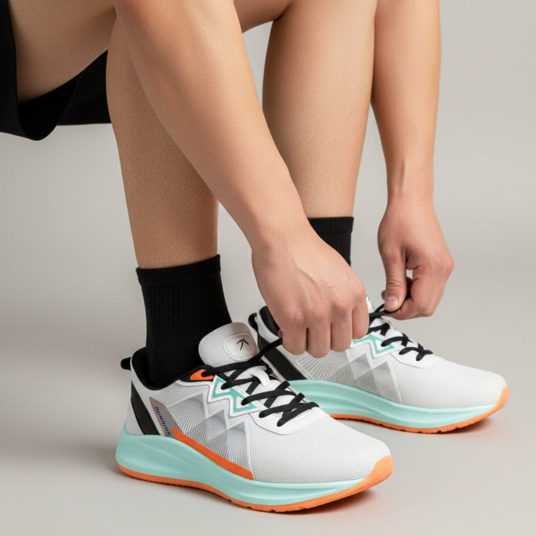 Shark Orange Mens Stylish Sports shoes for GenZ