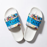 Stylish Genz Byte Blue Cushion Slides