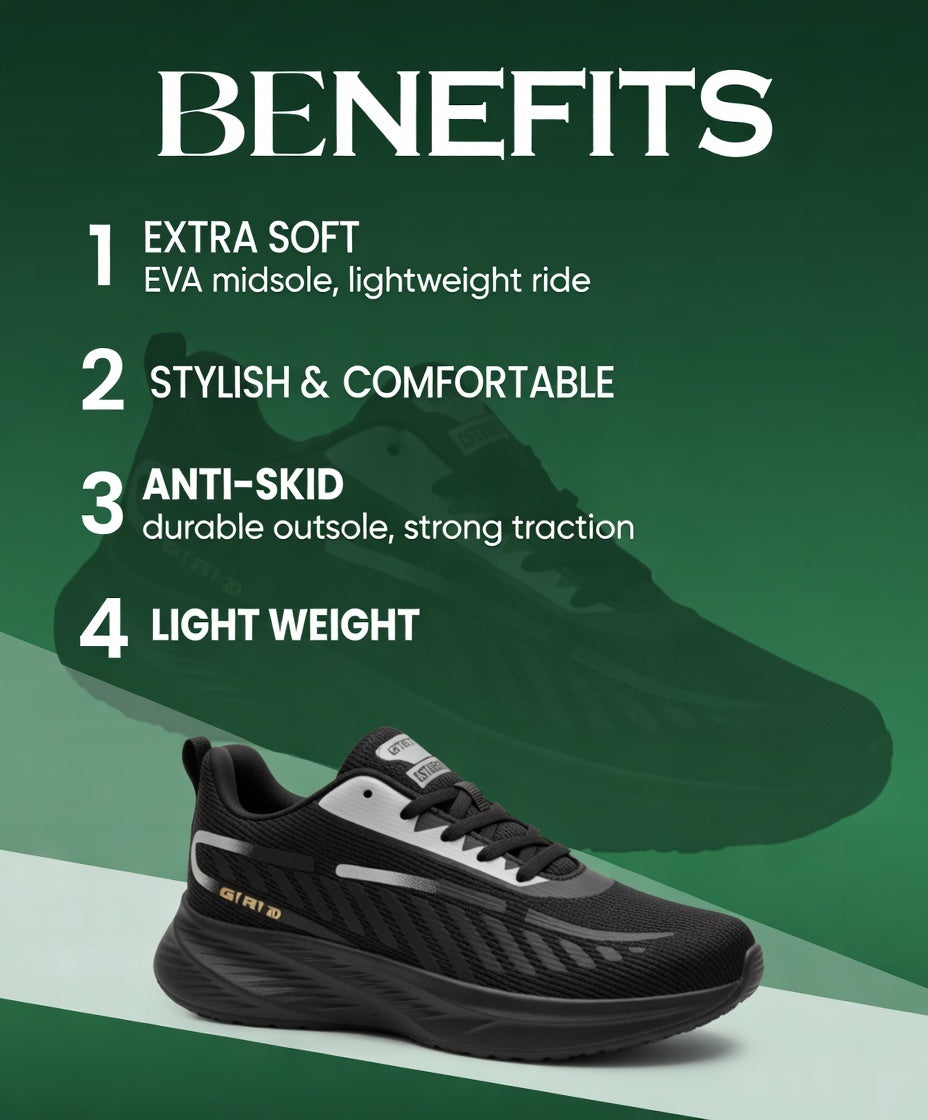 Jaguar Black shoes for men