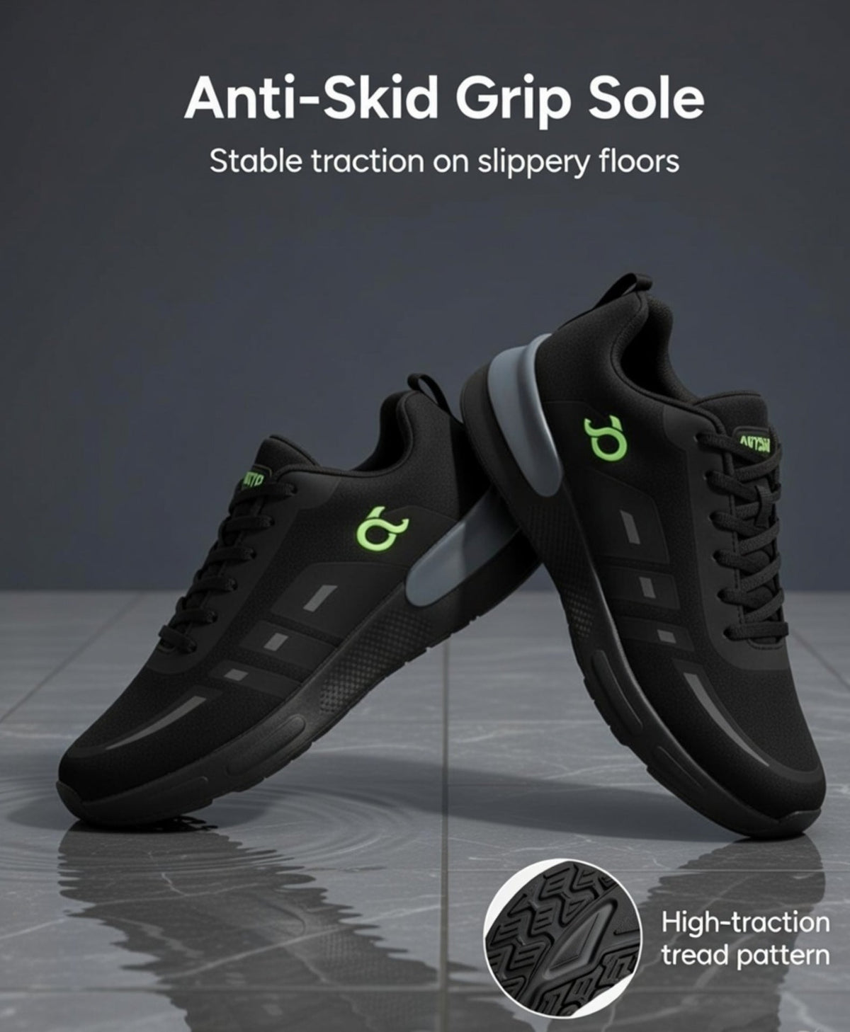 Jootiyapa Telephone Black Sports Shoes – Bold Everyday Grip Jootiyapa