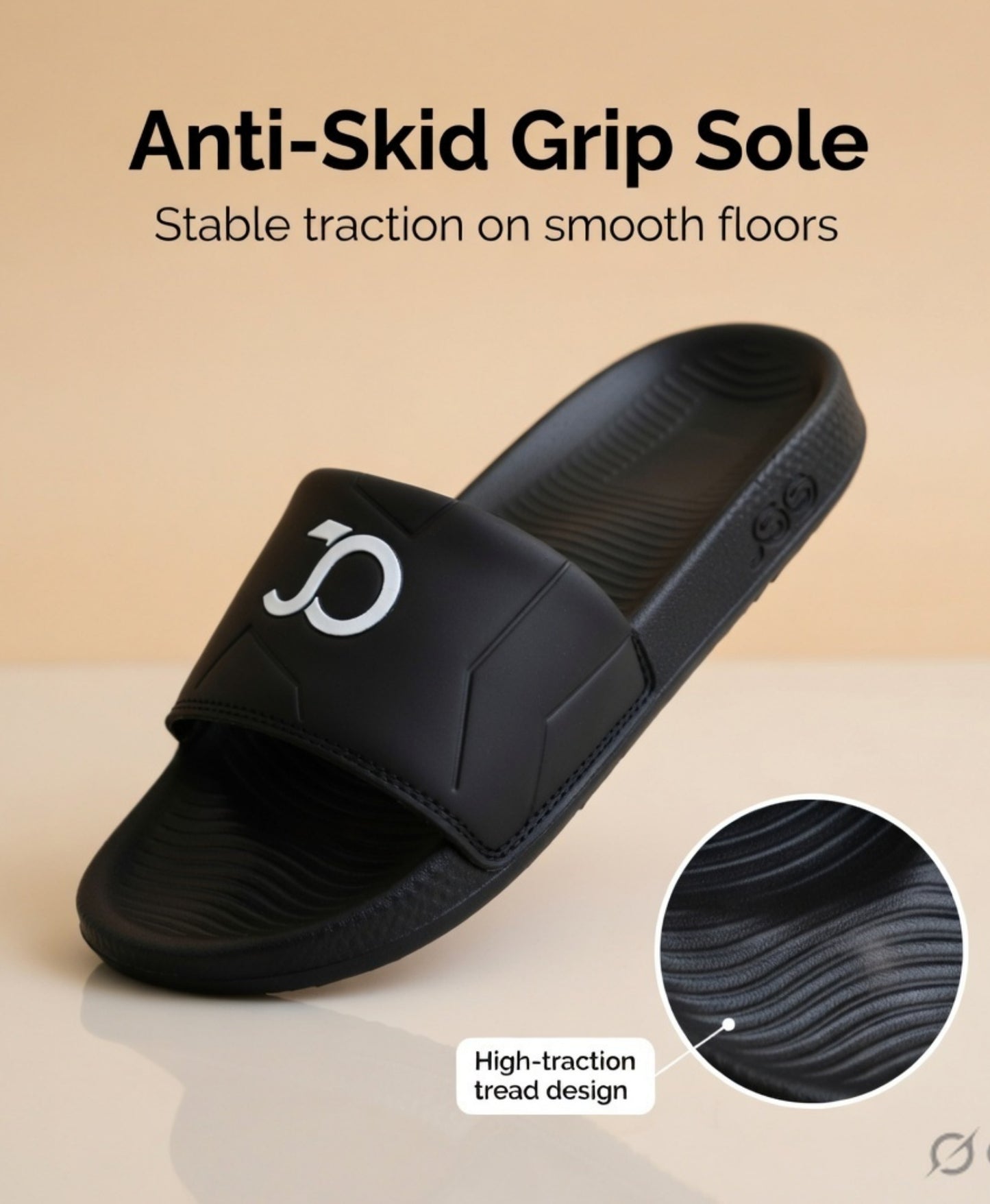 Black slides for men