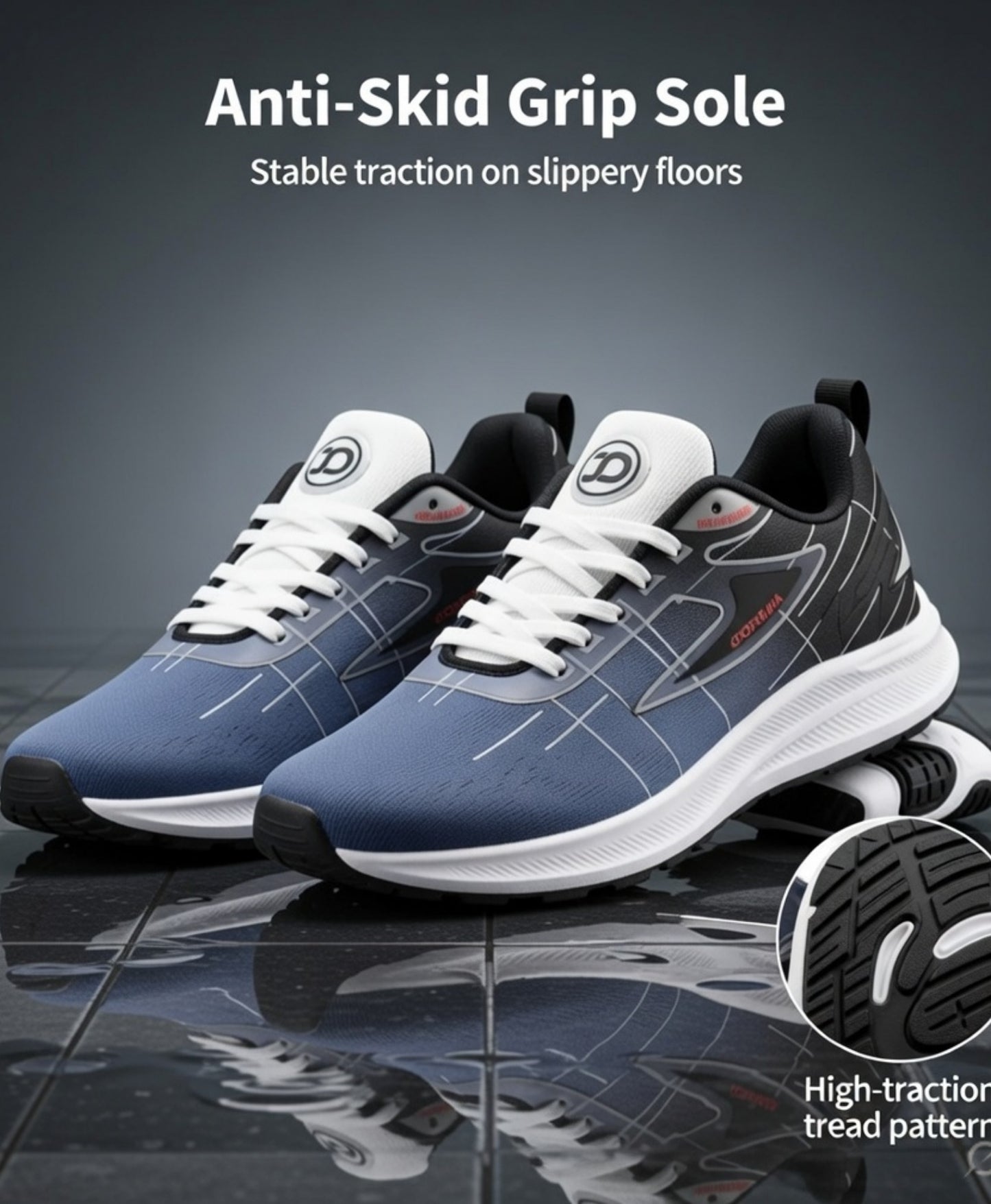 Lightweight MIG Blue Shoes for men