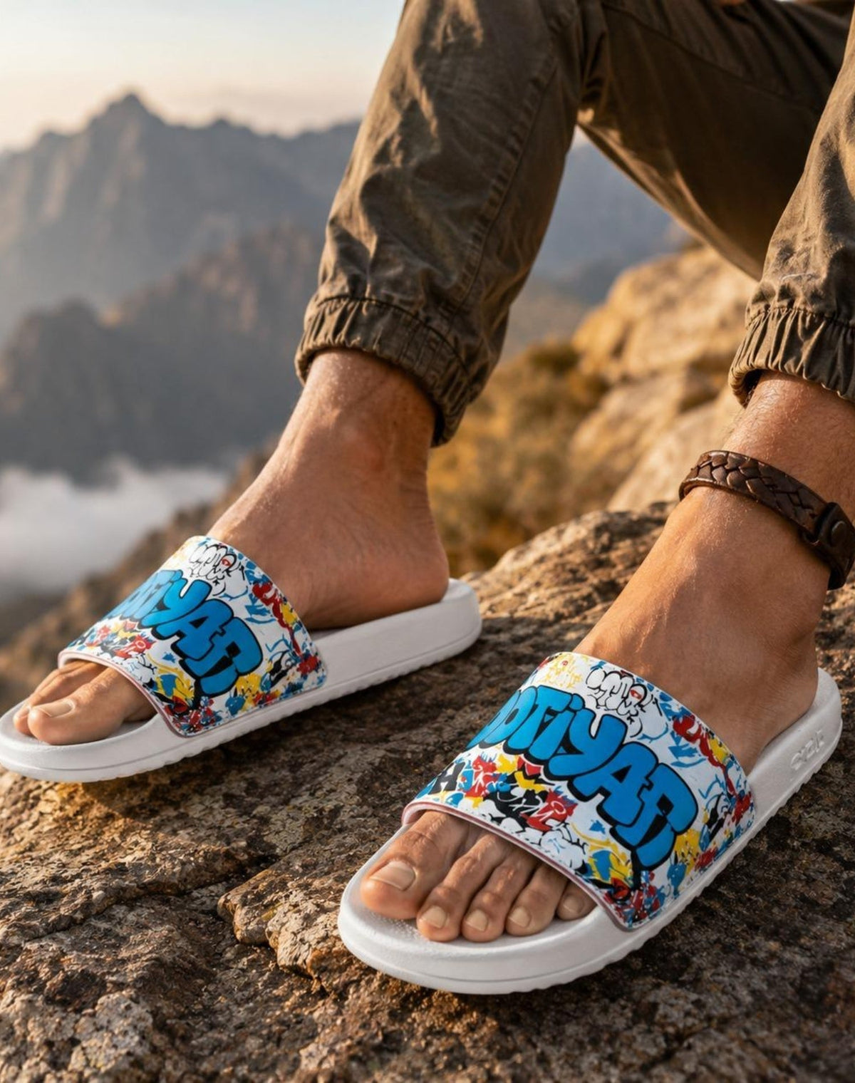Jootiyapa Byte Blue Cushion Slides – Soft-Step Comfort Jootiyapa