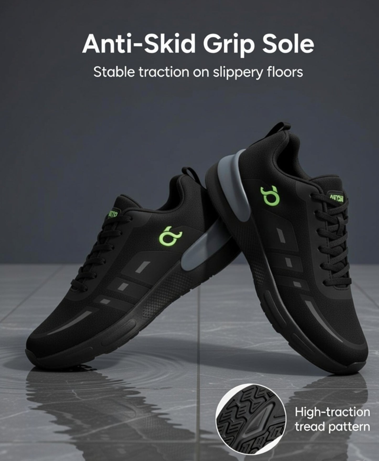 Telephone Black Shoes for men