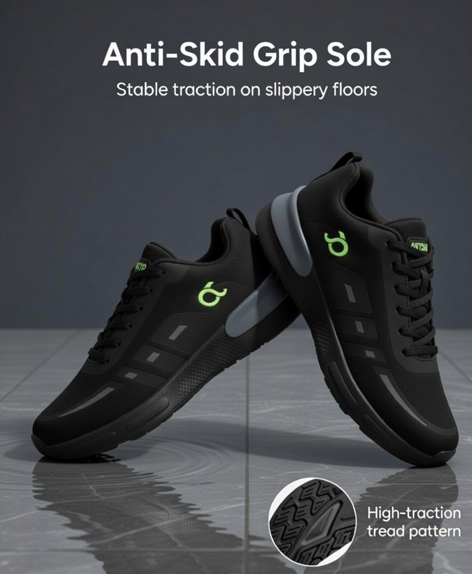 Telephone Black Shoes for men