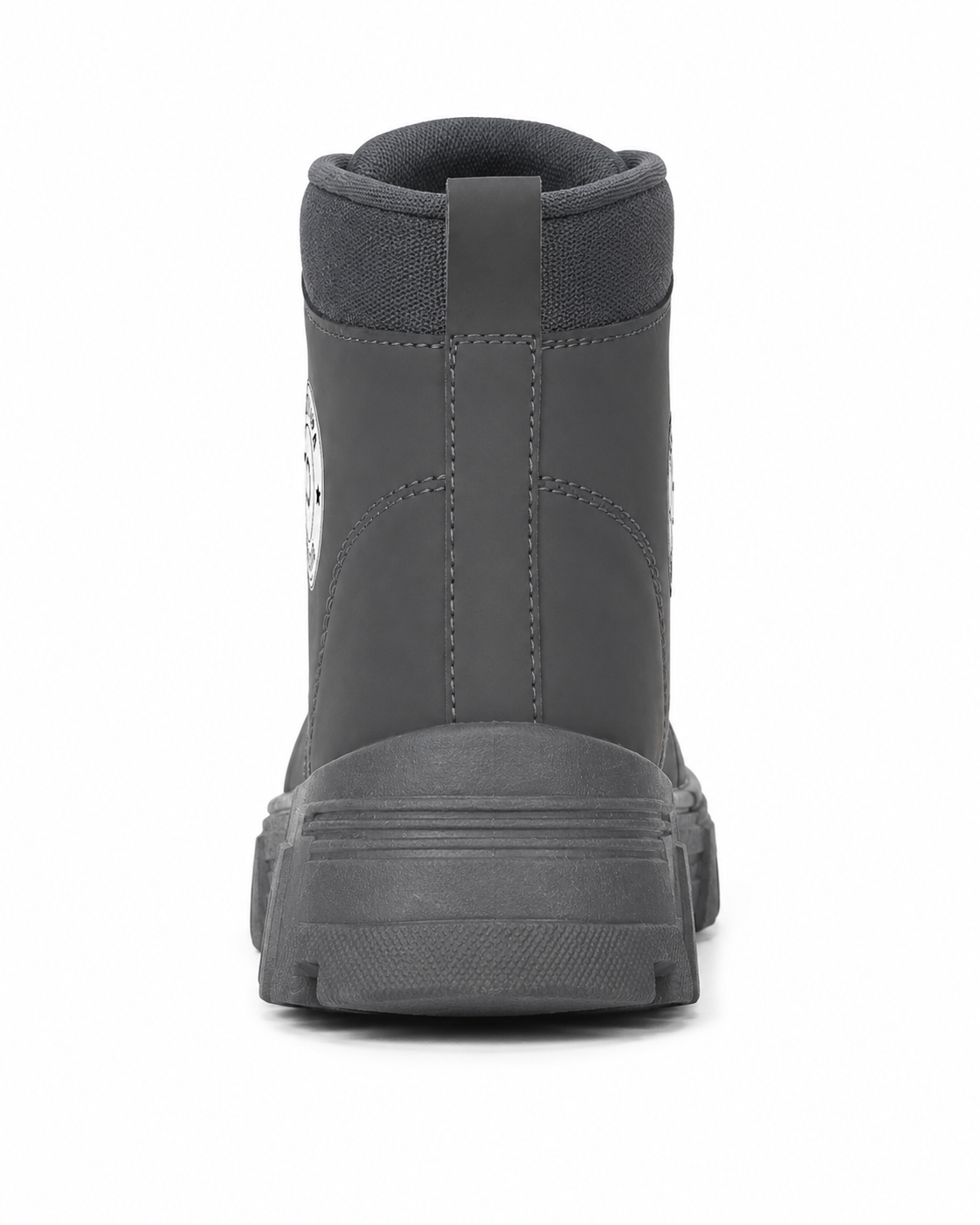Grey High-Top Boot