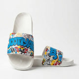 Stylish Genz Byte Blue Cushion Slides