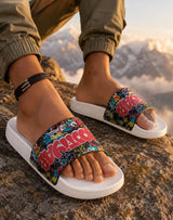 Jootiyapa Byte Red Cushion Slides – Soft-Step Comfort Jootiyapa