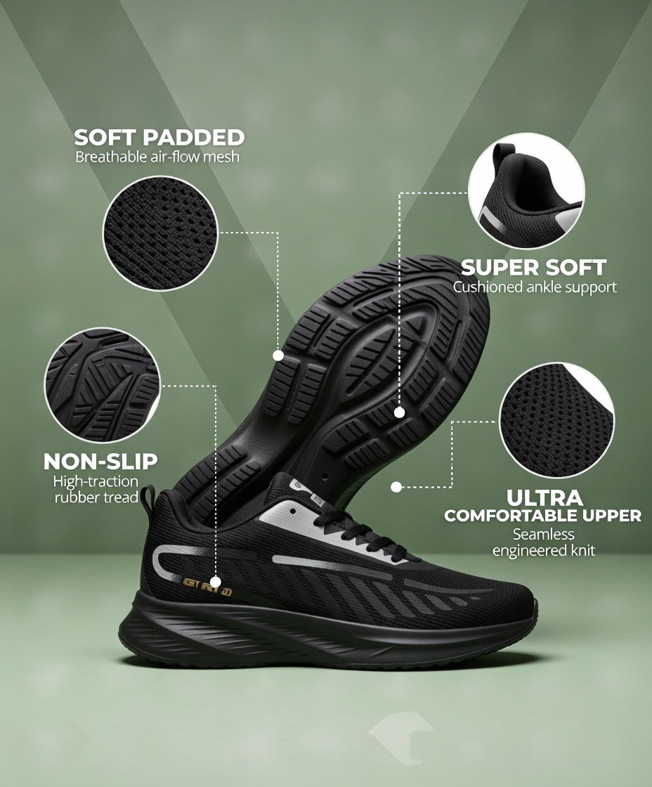Jaguar Black shoes for men