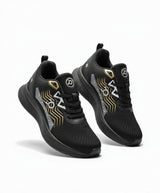 HAWK Black Mens Stylish Sports shoes for GenZ