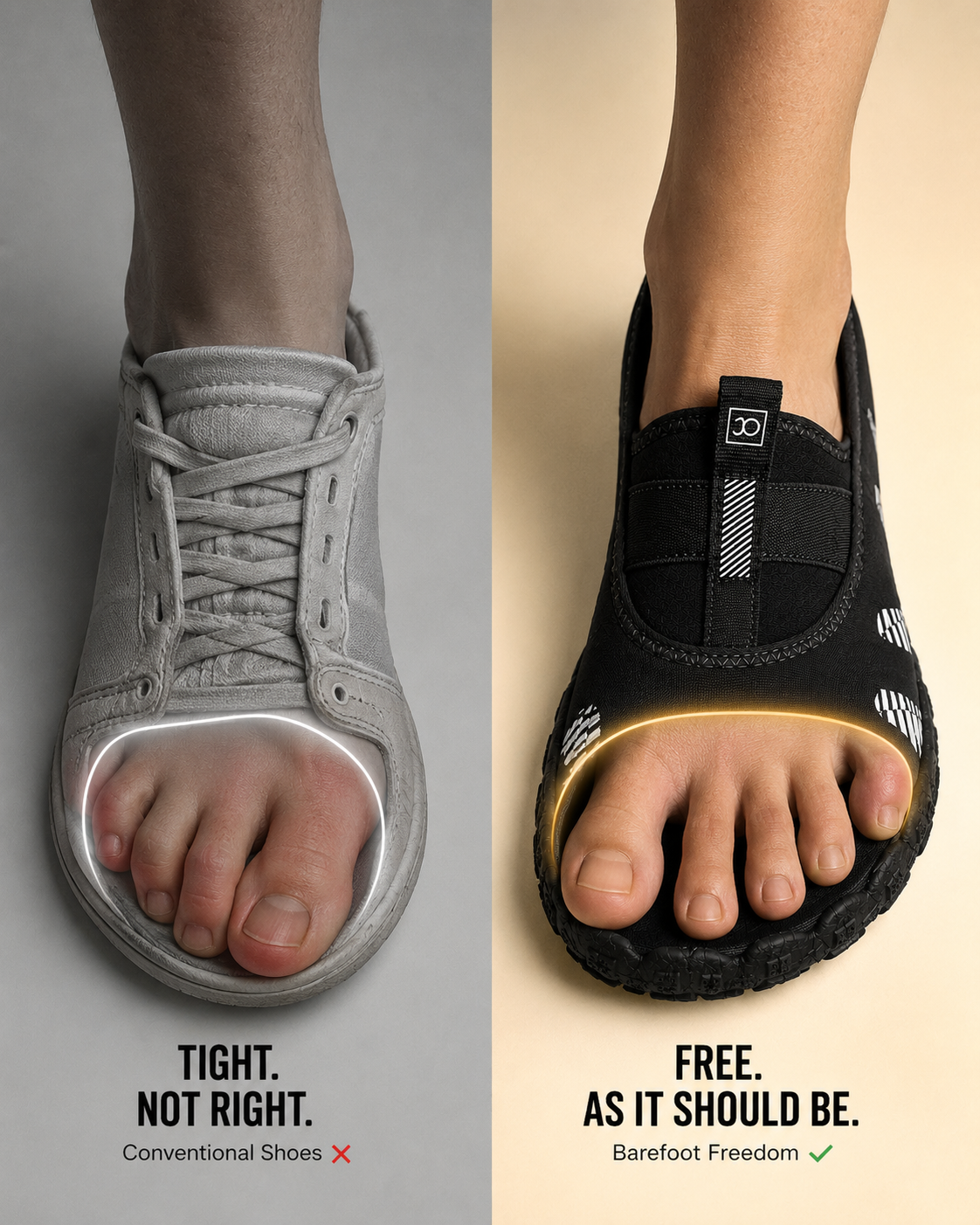Oxygen Black wide toe shoes for men