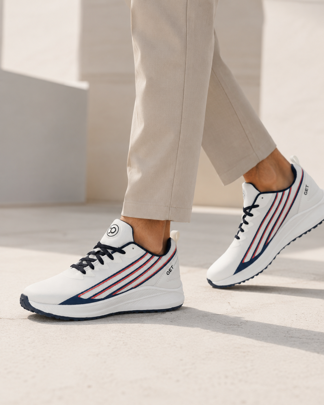 Sukhoi White Sports shoes for men