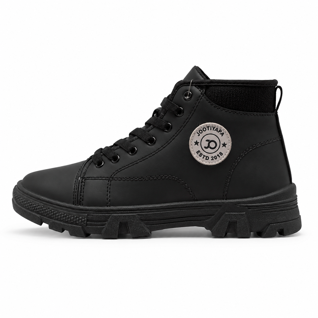 Jootiyapa Storm Black High-Top Boot – Chunky Street Style Jootiyapa