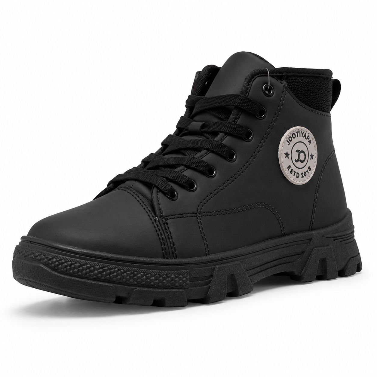 Jootiyapa Storm Black High-Top Boot – Chunky Street Style Jootiyapa