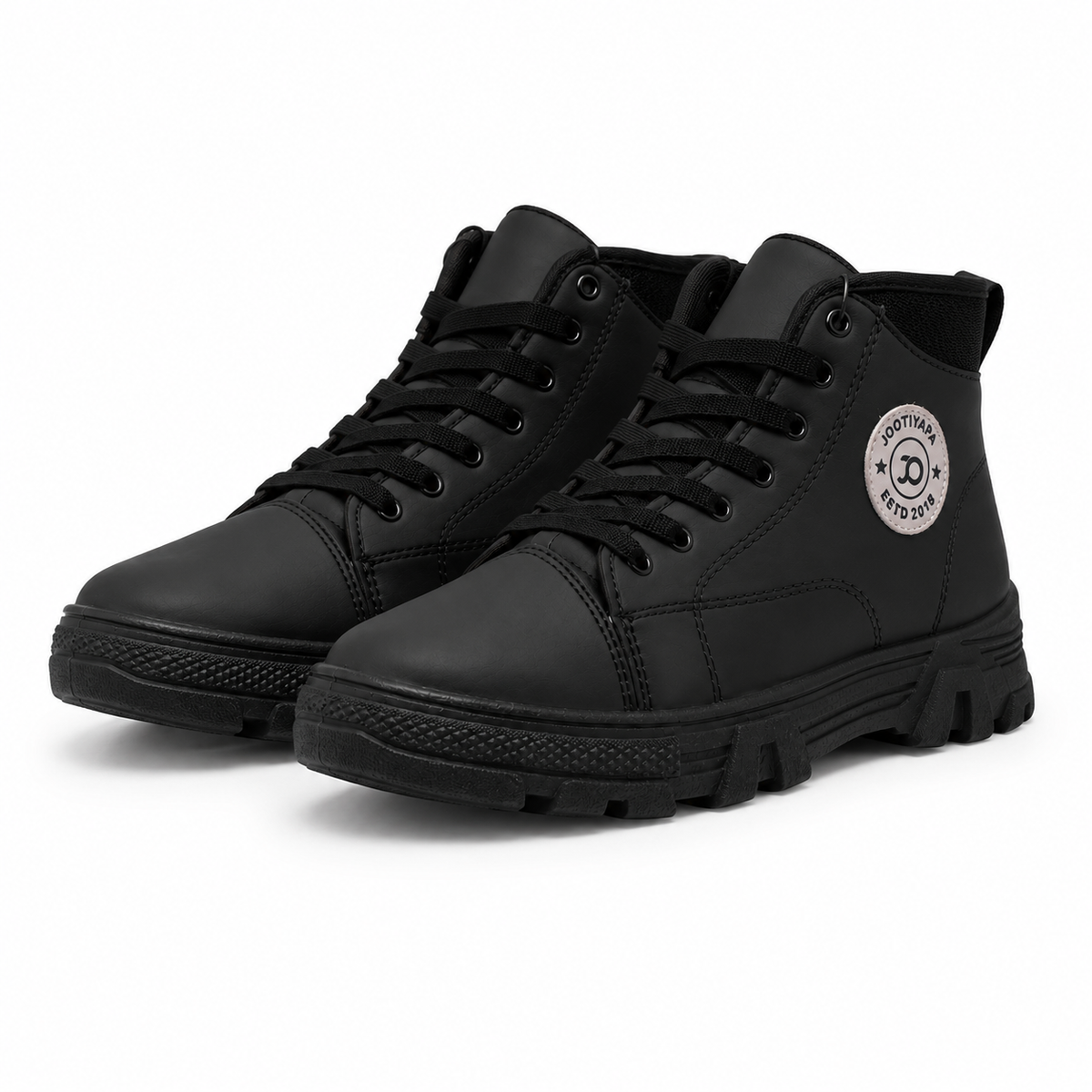Jootiyapa Storm Black High-Top Boot – Chunky Street Style Jootiyapa