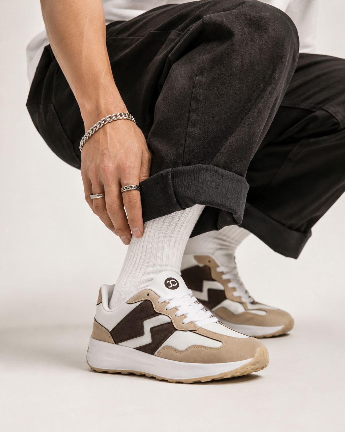 Jootiyapa Beige EAGLE Lightweight  shoes for men
