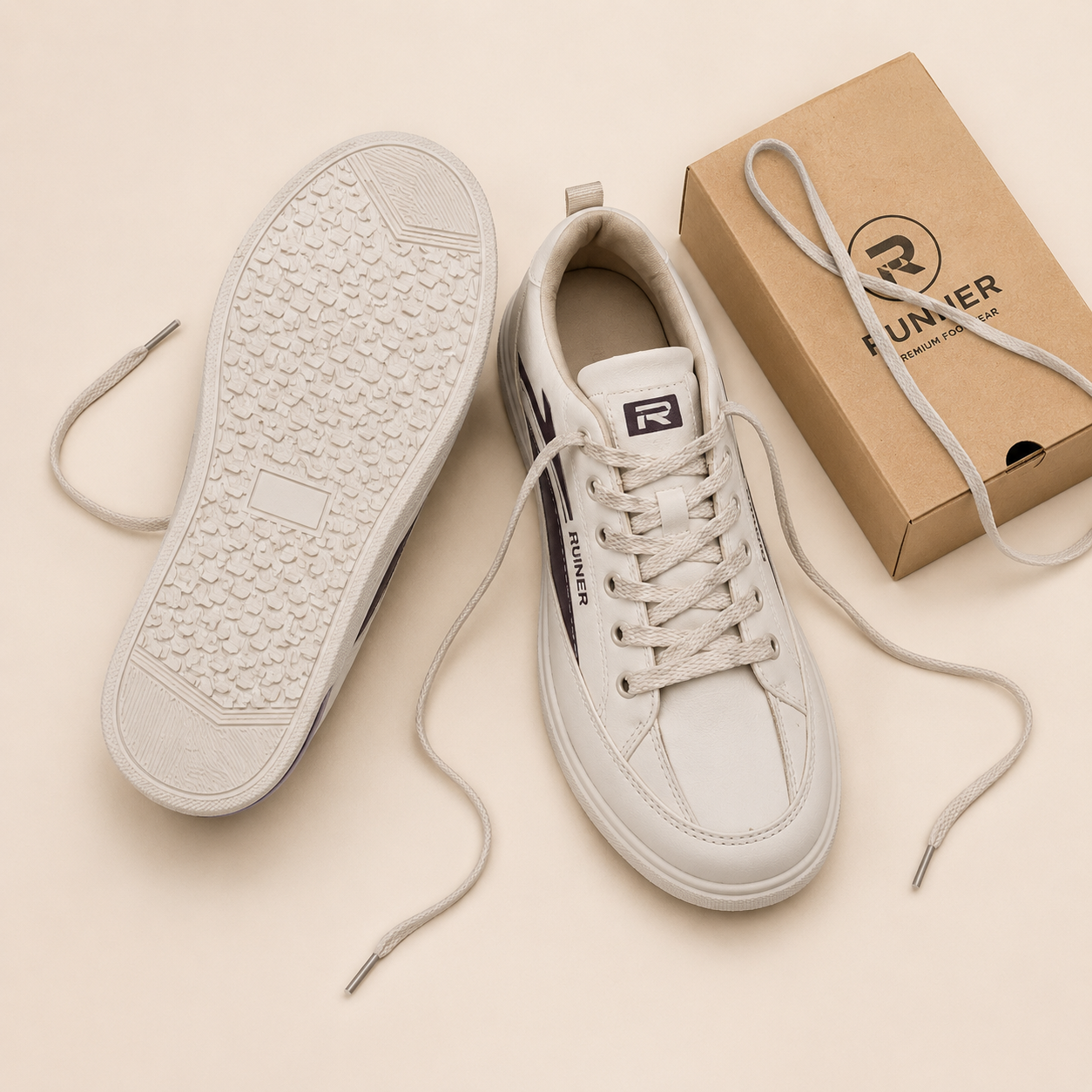Trending White Runner Sneaker For Men
