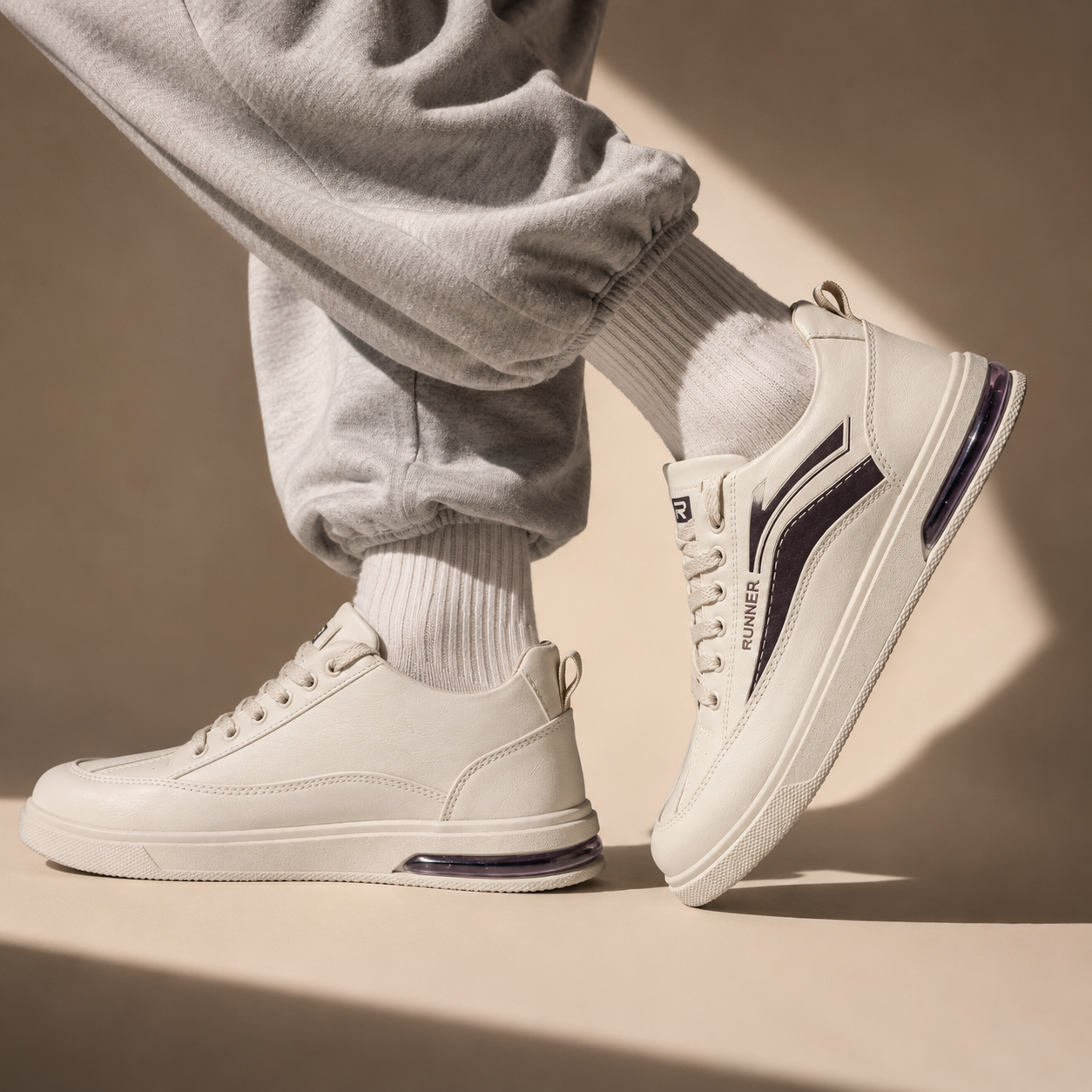 Trending White Runner Sneaker For Men