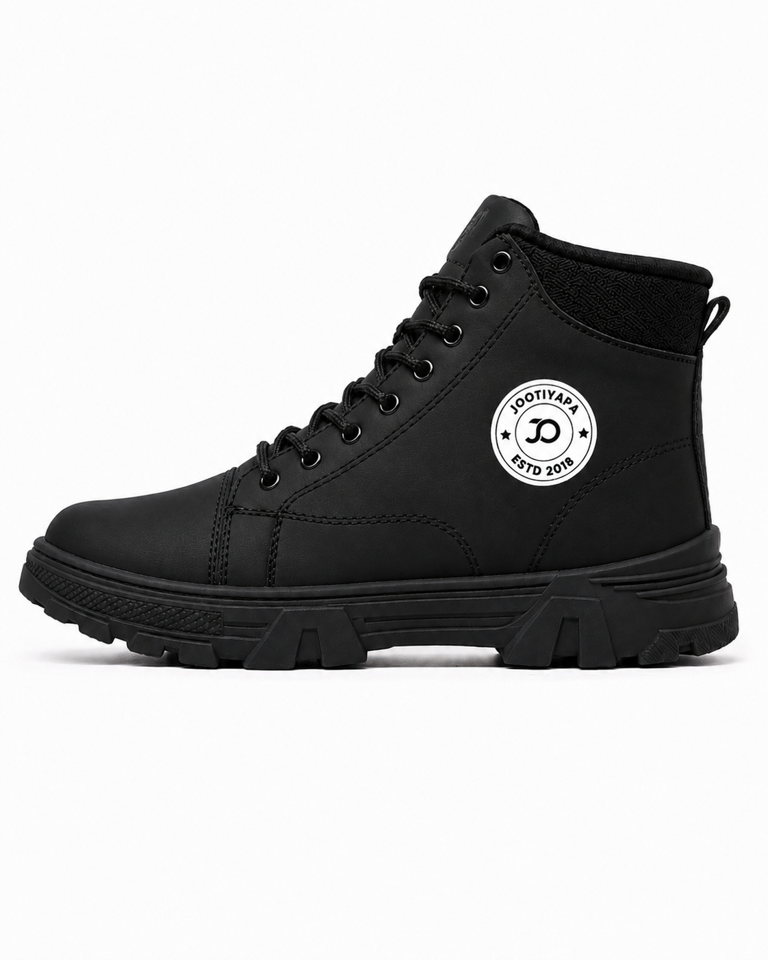 Black High-Top Boot
