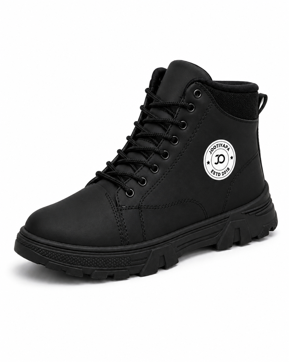 Black High-Top Boot