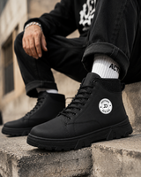 Black High-Top Boot