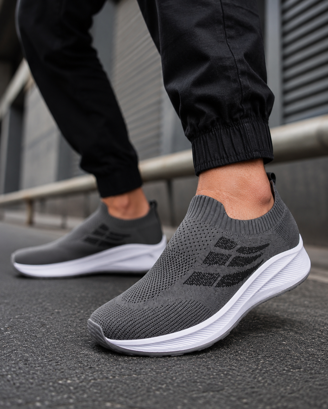 Heron Grey Slipon shoes for men