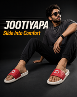 Stylish Genz Python White Cushion Slides
