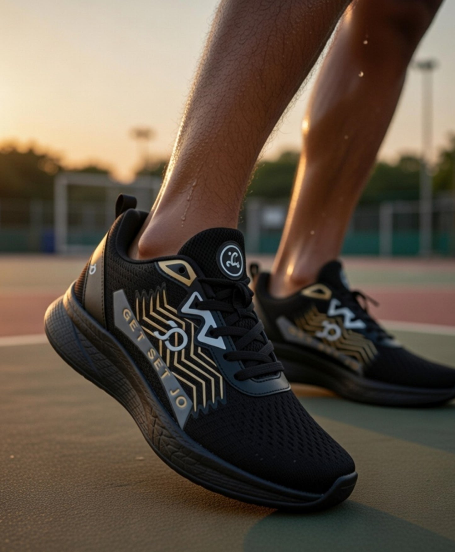HAWK Black Mens Stylish Sports shoes for GenZ