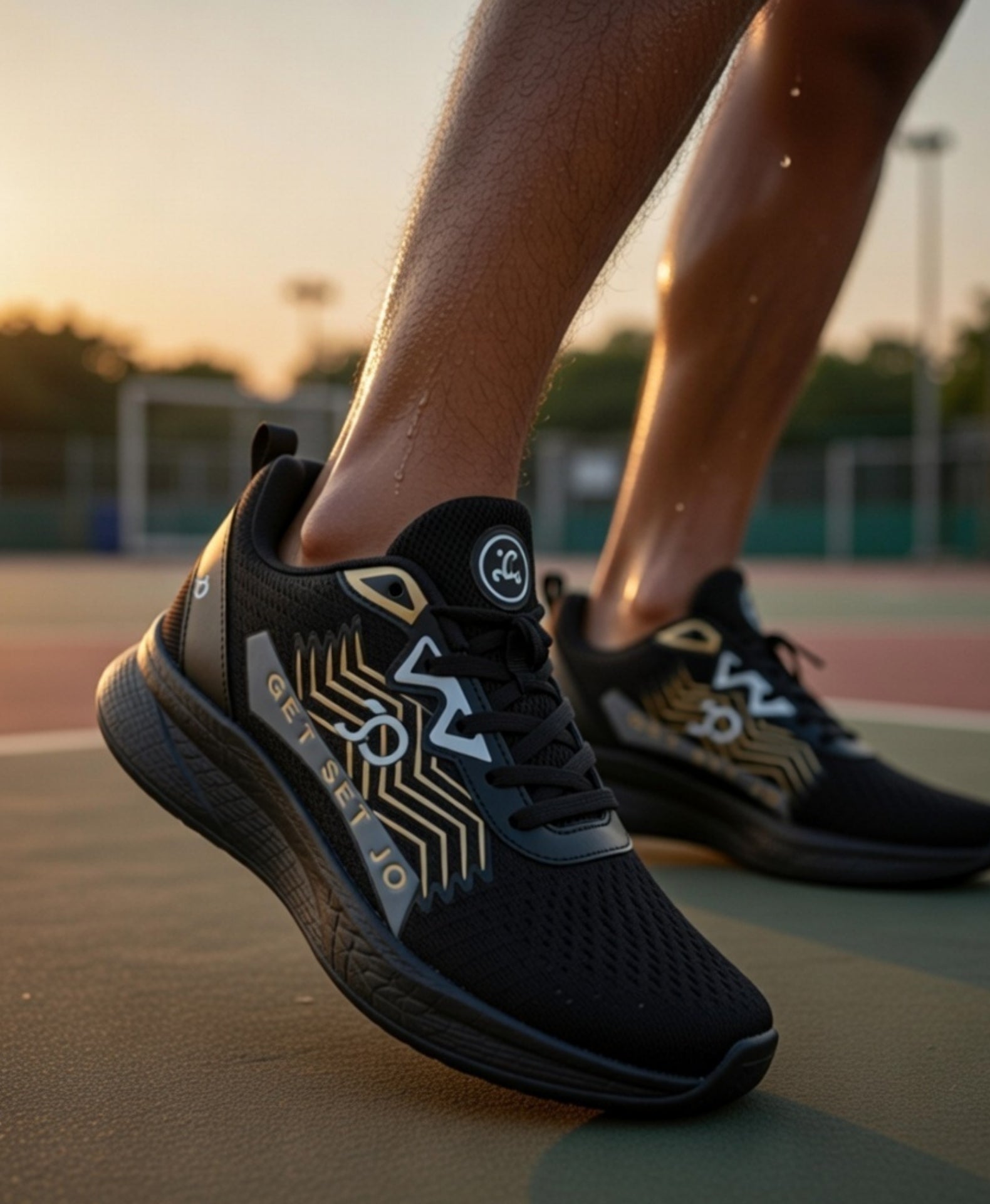 HAWK Black Mens Stylish Sports shoes for GenZ
