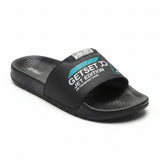 Stylish Genz Jawa Black Cushion Slides