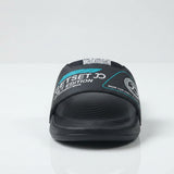 Stylish Genz Jawa Black Cushion Slides