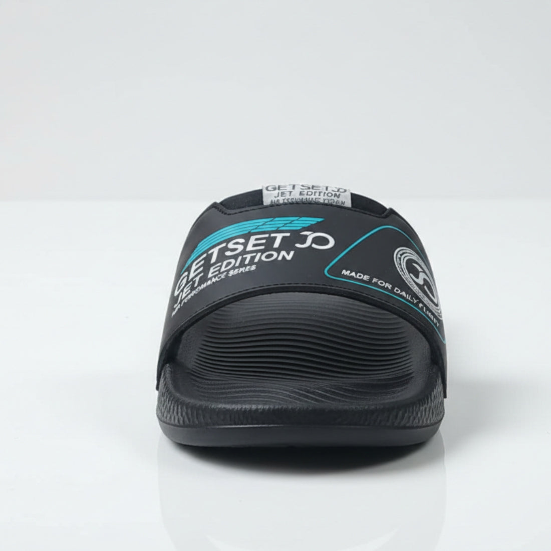 Stylish Genz Jawa Black Cushion Slides