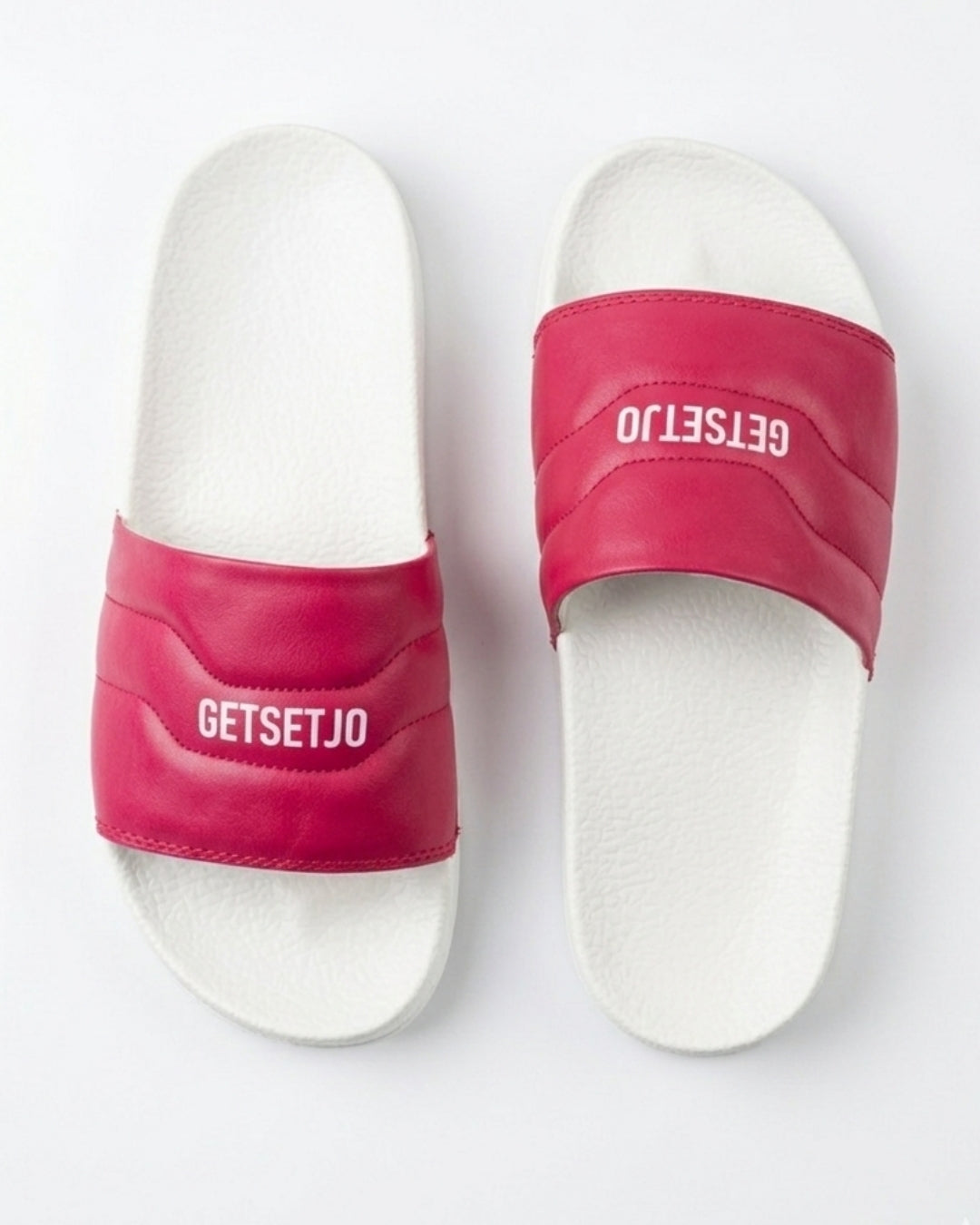 Stylish Genz Algo Red Cushion Slides