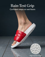 Stylish Genz Algo Red Cushion Slides