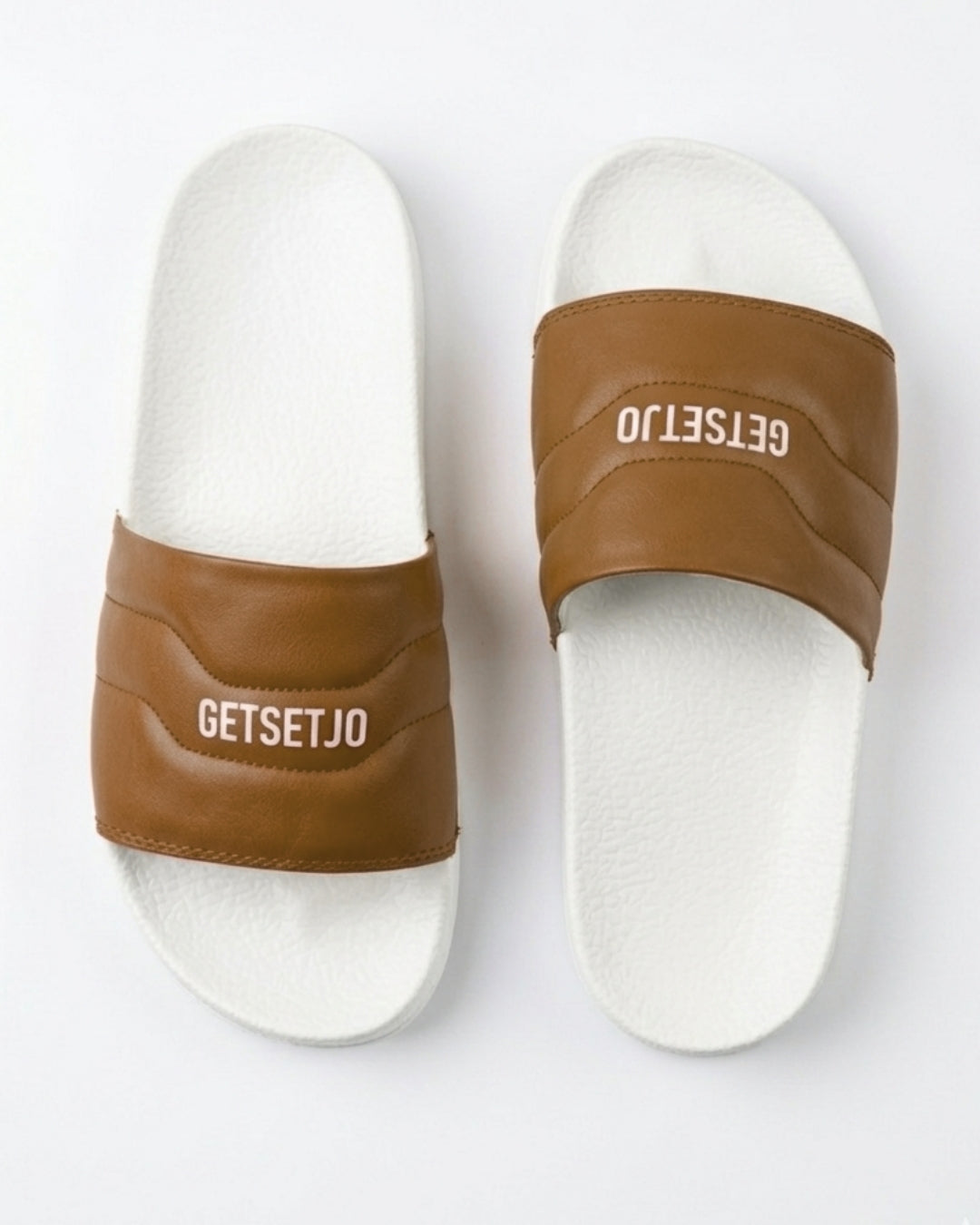 Stylish Genz Algo Brown Cushion Slides