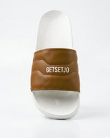 Stylish Genz Algo Brown Cushion Slides