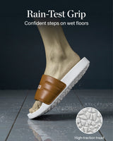 Stylish Genz Algo Brown Cushion Slides