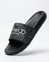 Stylish Genz Black Cushion Slides