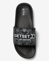 Stylish Genz Black Cushion Slides