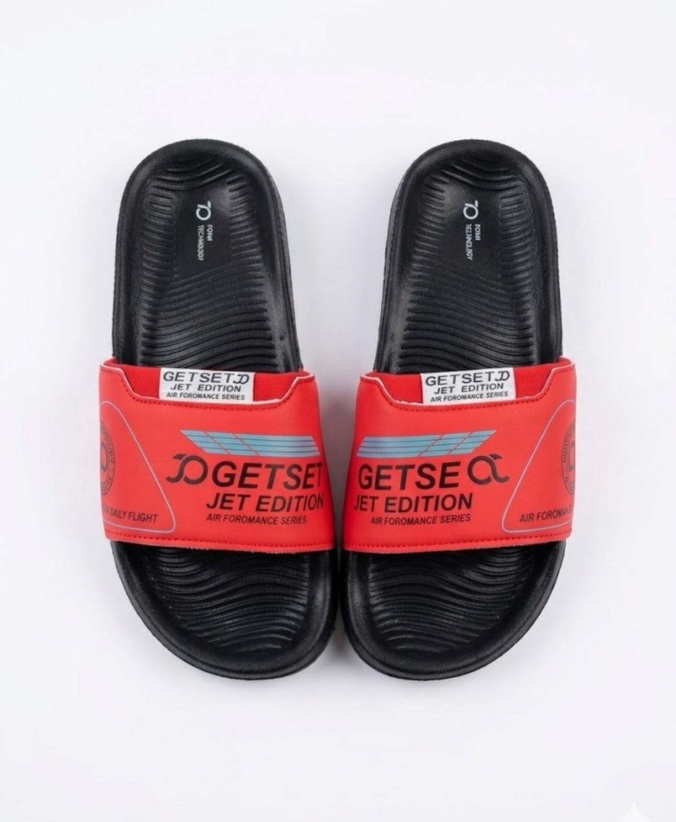 Stylish Genz Jawa Red Cushion Slides